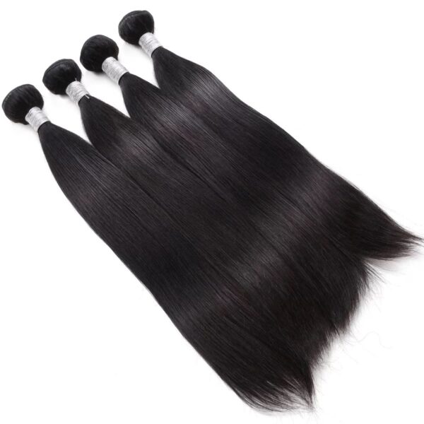 3 Bundles of  Indian Bone Straight Human Hair Virgin Straight Hair H175 - Image 2