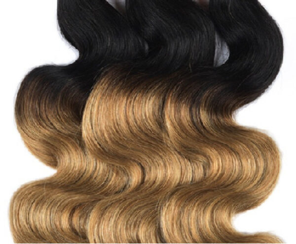 4 Bundles of Body Wave Brown Human Hair Bundles with Closure With 4X4 Lace Free V783 - Image 2
