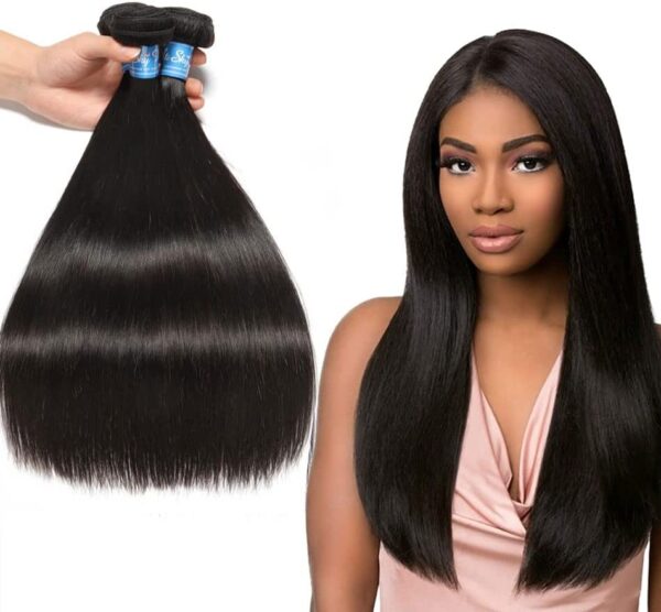 3 Bundles of Peruvian Straight Human Hair Bundles 8A Virgin Straight Weave Hair CD99P
