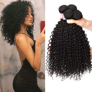3 Bundles of Thick Kinky Curly Human Hair CD457