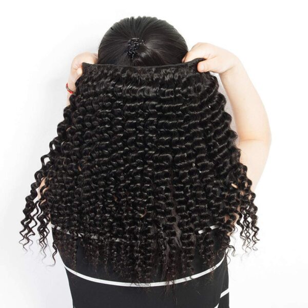 3 Bundles of Hair Bundles Full Head Hair Natural Black Color kinky-curly Hair CD567 - Image 2